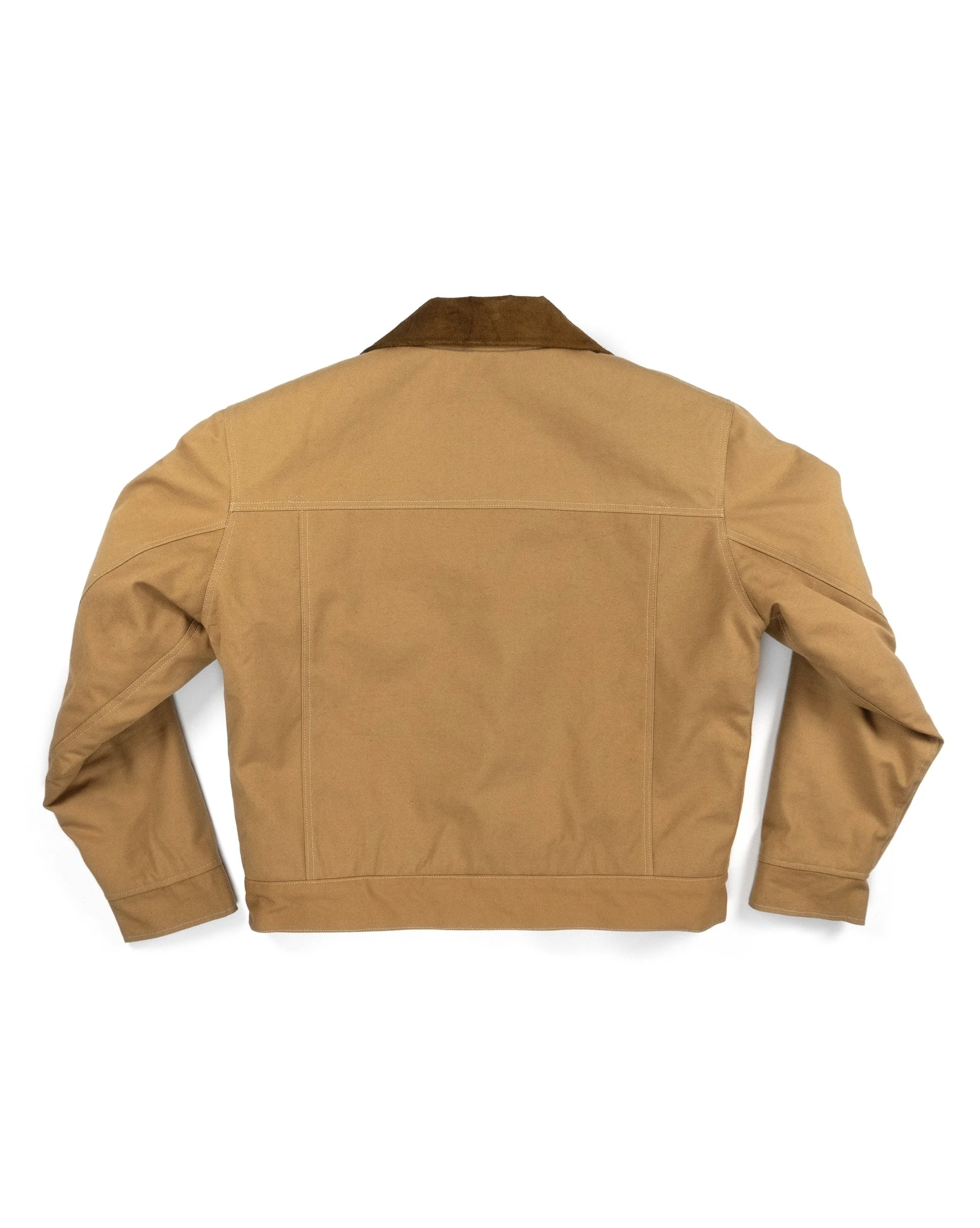 FBC TAILOR & SUPPLY SHERPA CANVAS MOCHA MOUSSE JACKET — FBC TAILOR